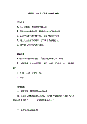 幼儿园大班主题《线的大集合》教案.docx