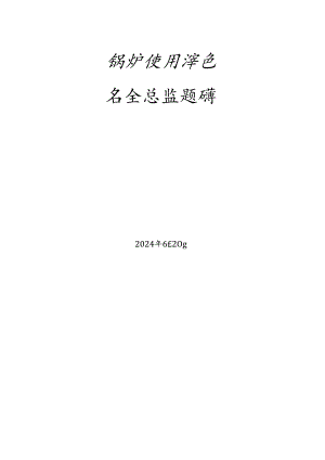锅炉使用单位题库-安全总监.docx