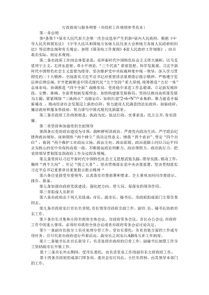 行政指南与服务纲要（市政府工作规则参考范本）.docx