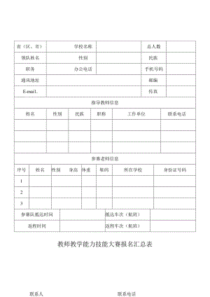 教师技能大赛报名表.docx