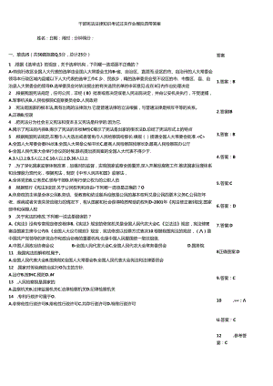 干部宪法法律知识考试过关作业模拟题带答案.docx