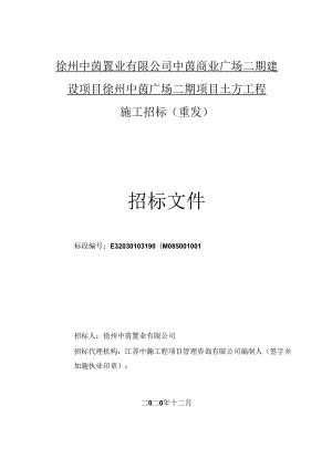 商业广场二期土方工程施工招标文件.docx