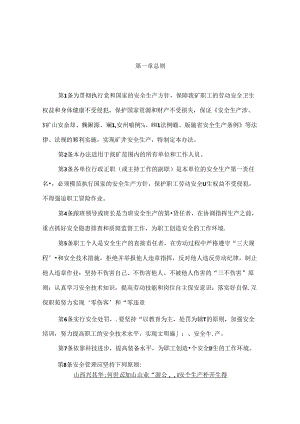 峁底煤矿安全处罚实施细则.docx