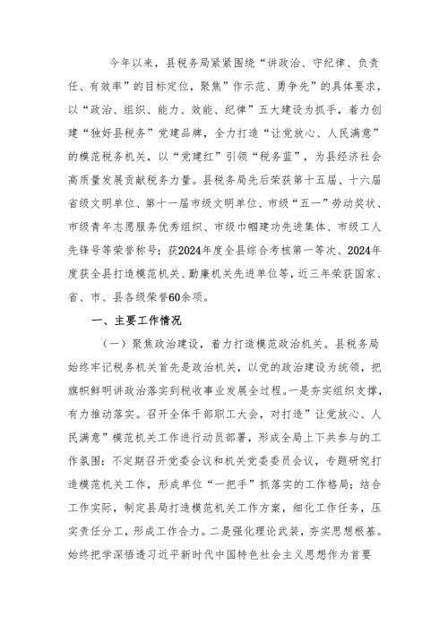 税务局党组2024年抓基层党建工作总结范文.docx