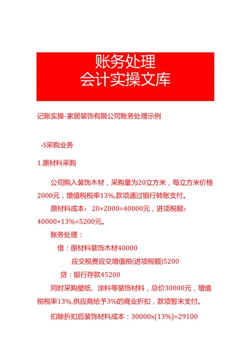 记账实操-家居装饰有限公司账务处理示例.docx