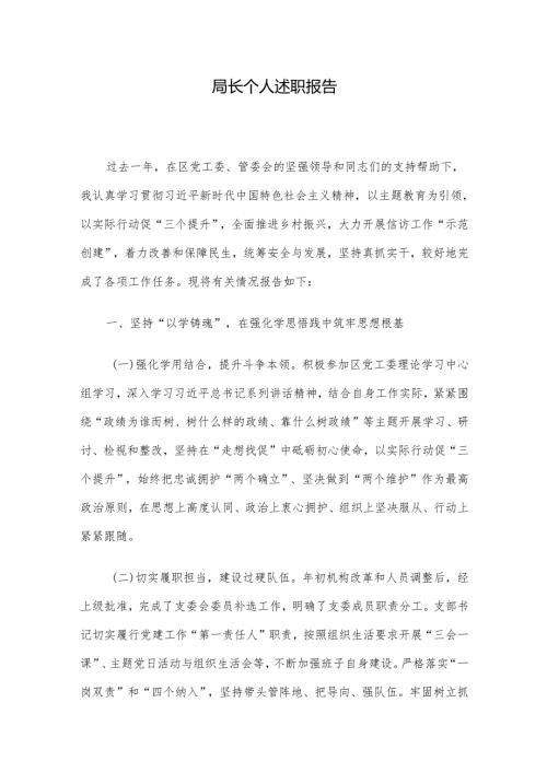 局长个人述职报告.docx