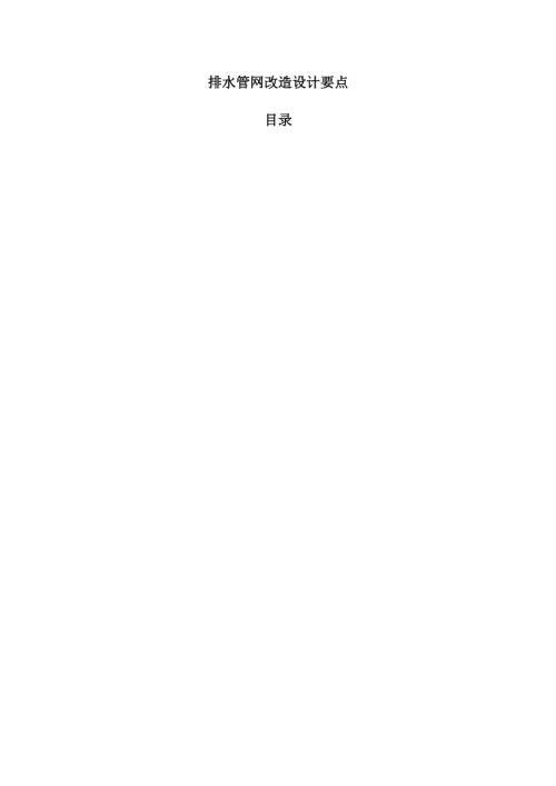 排水管网改造设计要点.docx