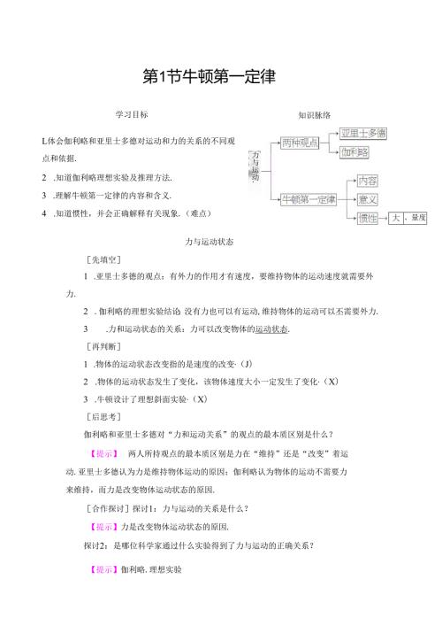 第6章 第1节 牛顿第一定律.docx