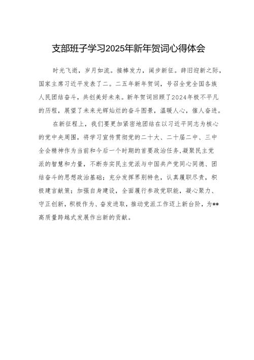 支部班子学习2025年新年贺词心得体会.docx