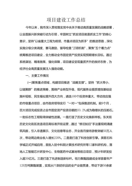 项目建设工作总结.docx